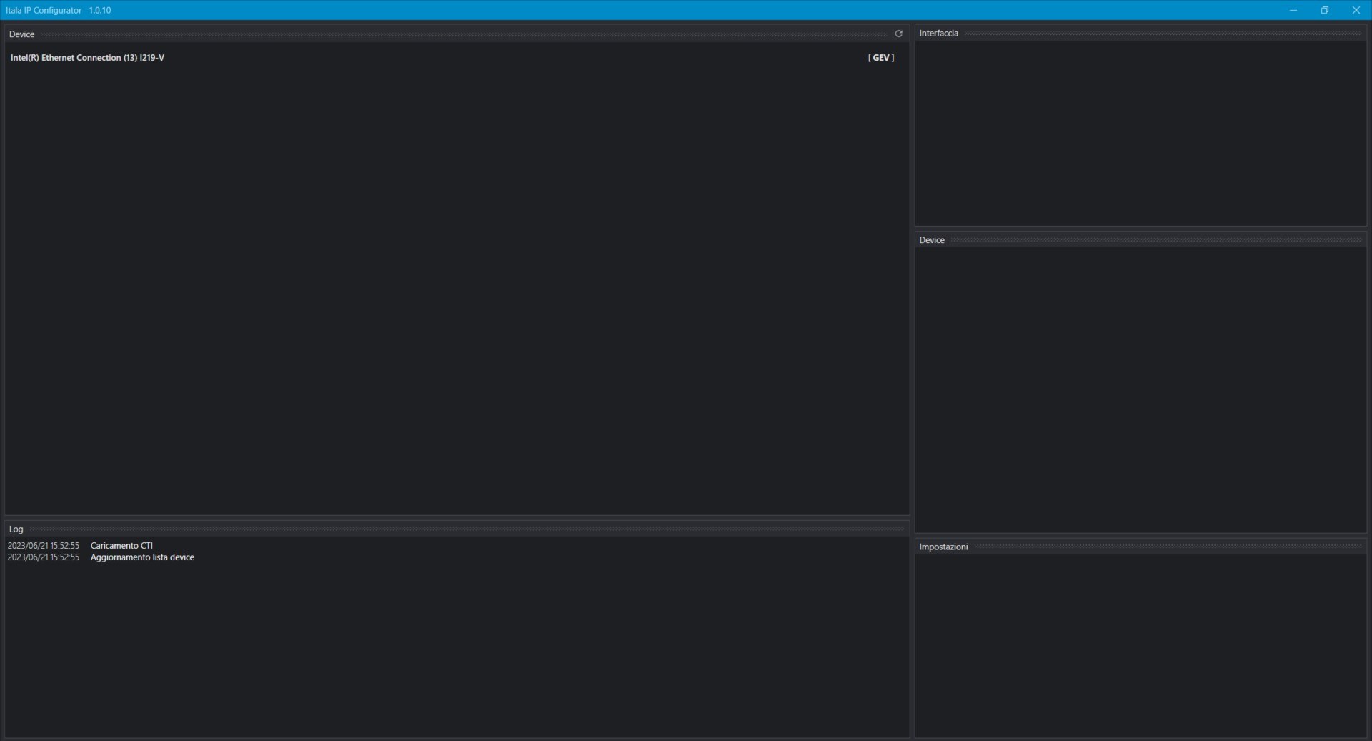 IP configurator window IT