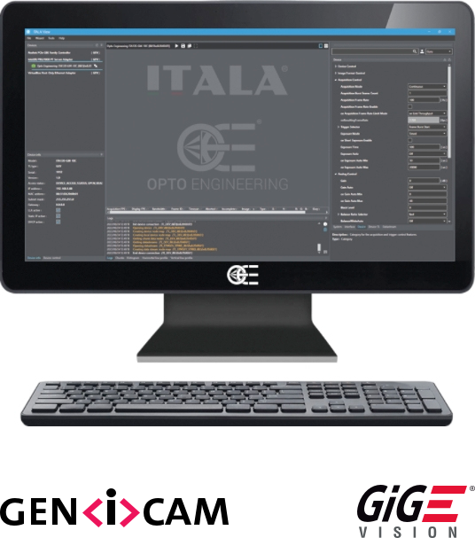 ITALA monitor with logo